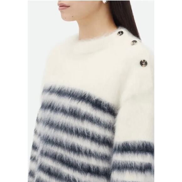 Bottega Veneta Striped Heavy Mariniere Mohair Sweater - Picture 7 of 11